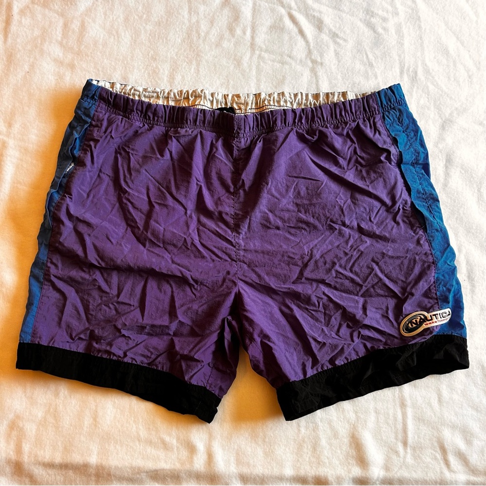Nautica Purple and Blue Board Shorts